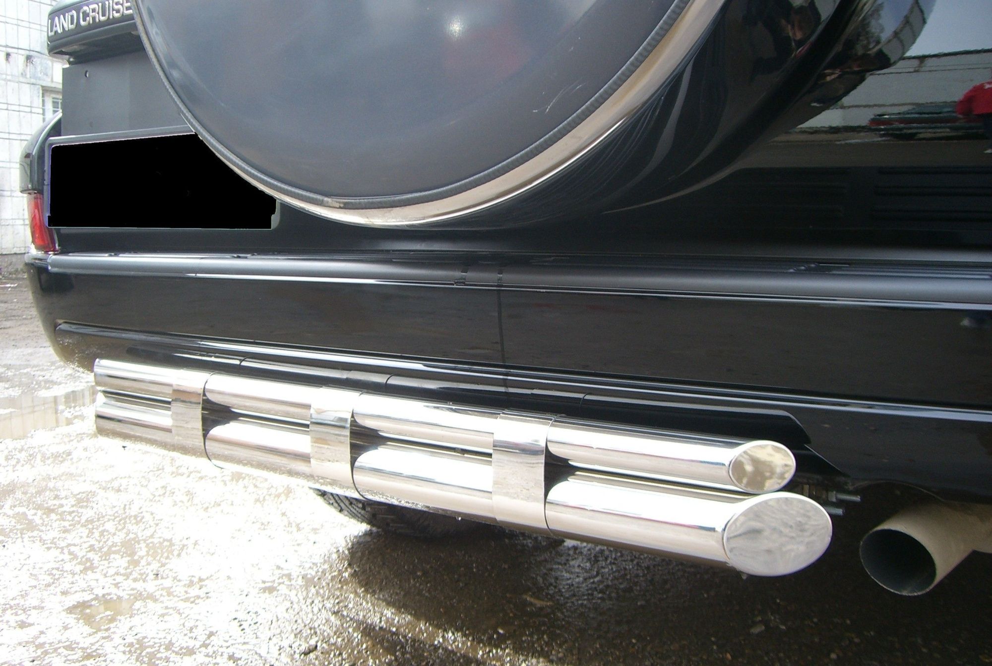 Toyota LC Prado 120 2002-2009 защита заднего бампера d76/42 TPZ-000156 Toyota LC Prado 120 2002-2009 защита заднего бампера d76/42 TPZ-000156
