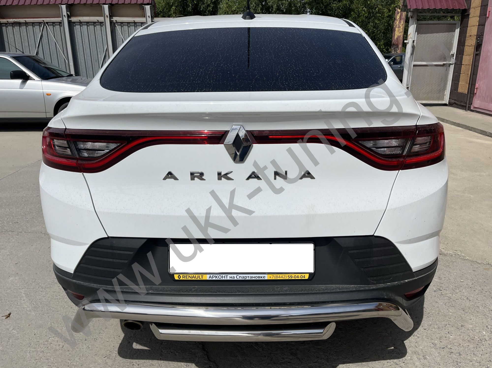 Защита заднего бампера скоба + задняя защита RENAULT Arkana с 2018 Защита заднего бампера скоба + задняя защита RENAULT Arkana с 2018