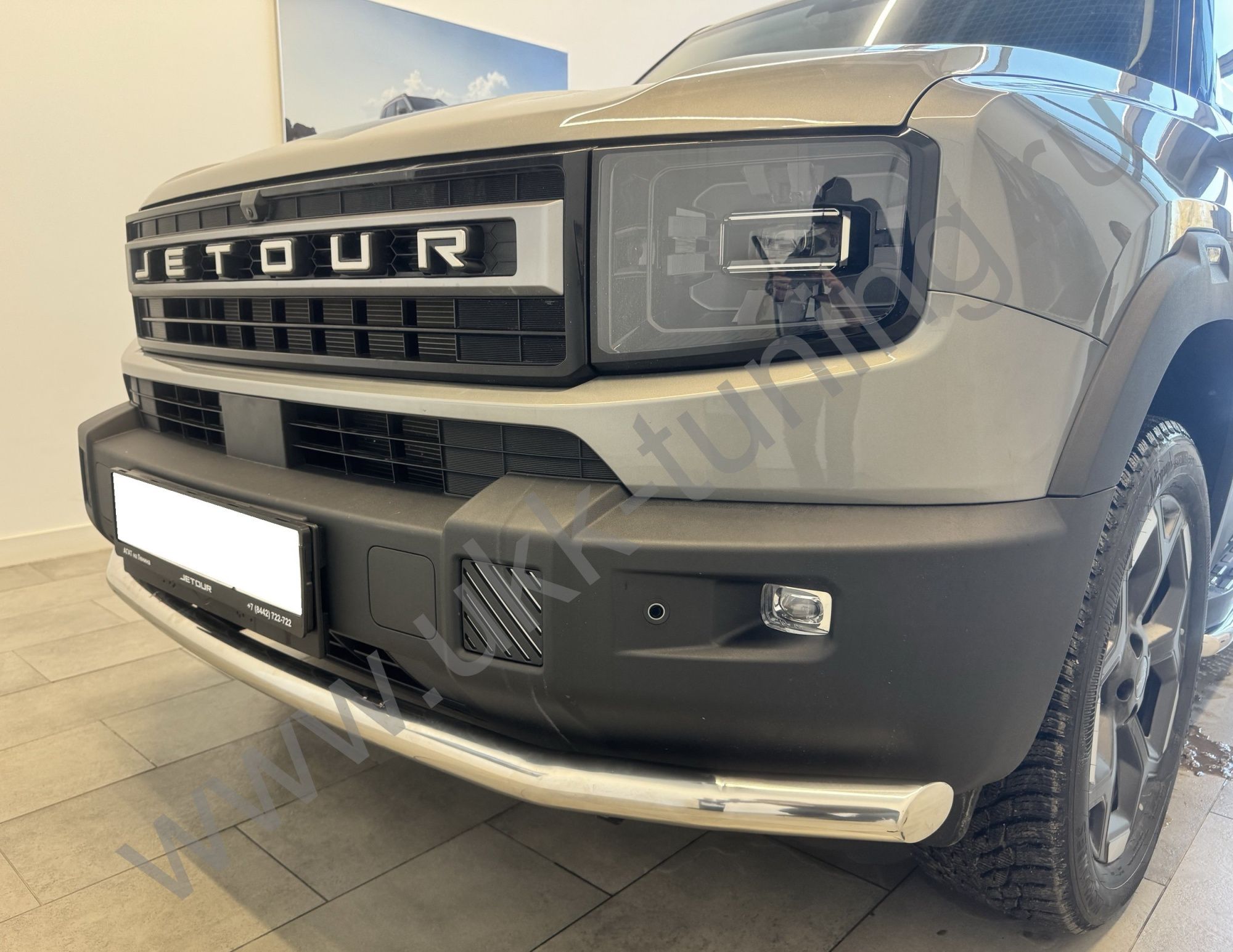 Защита переднего бампера Jetour T1 с 2025