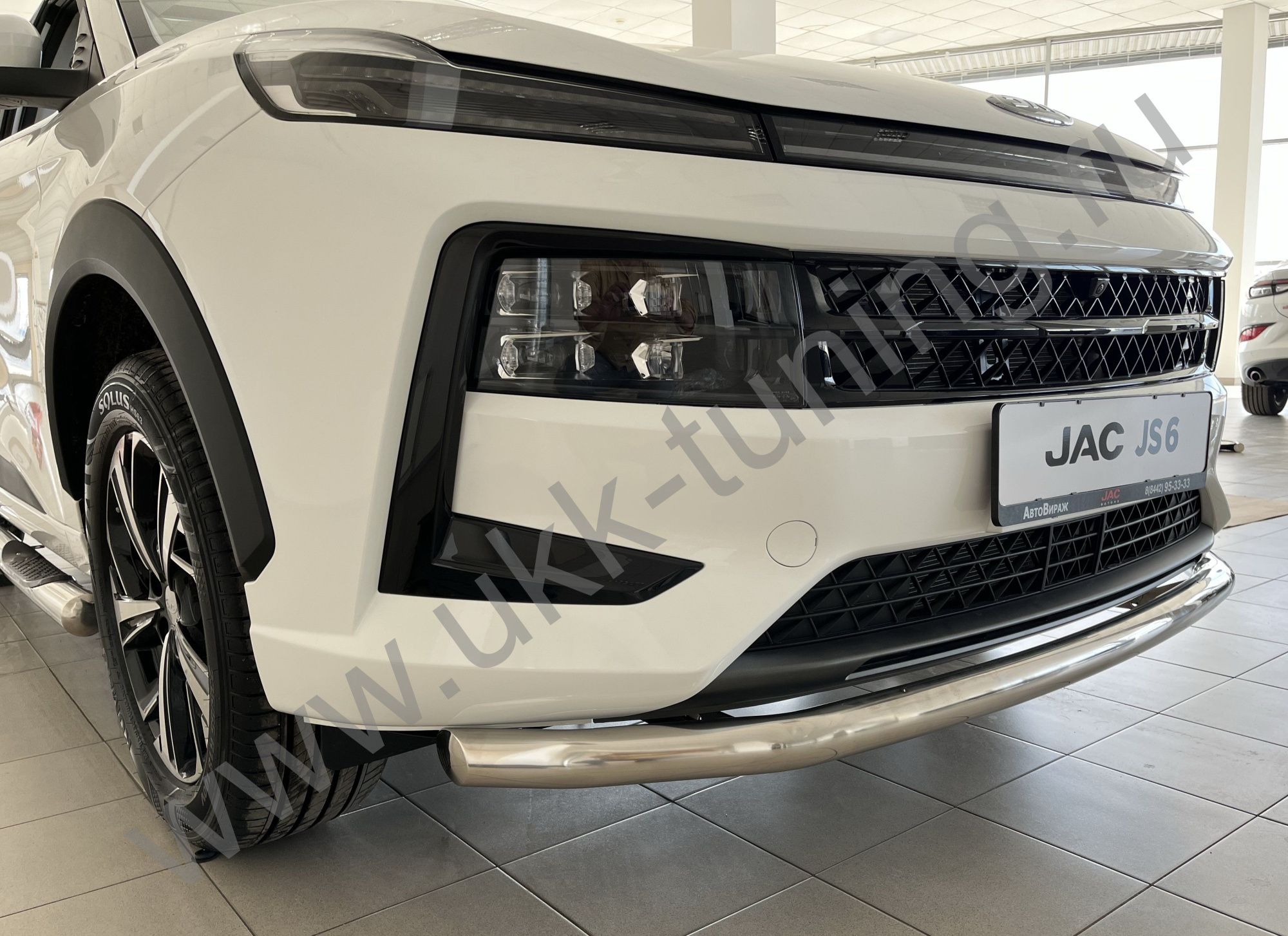 Защита переднего бампера JAC JS6 2022 Защита переднего бампера JAC JS6 2022