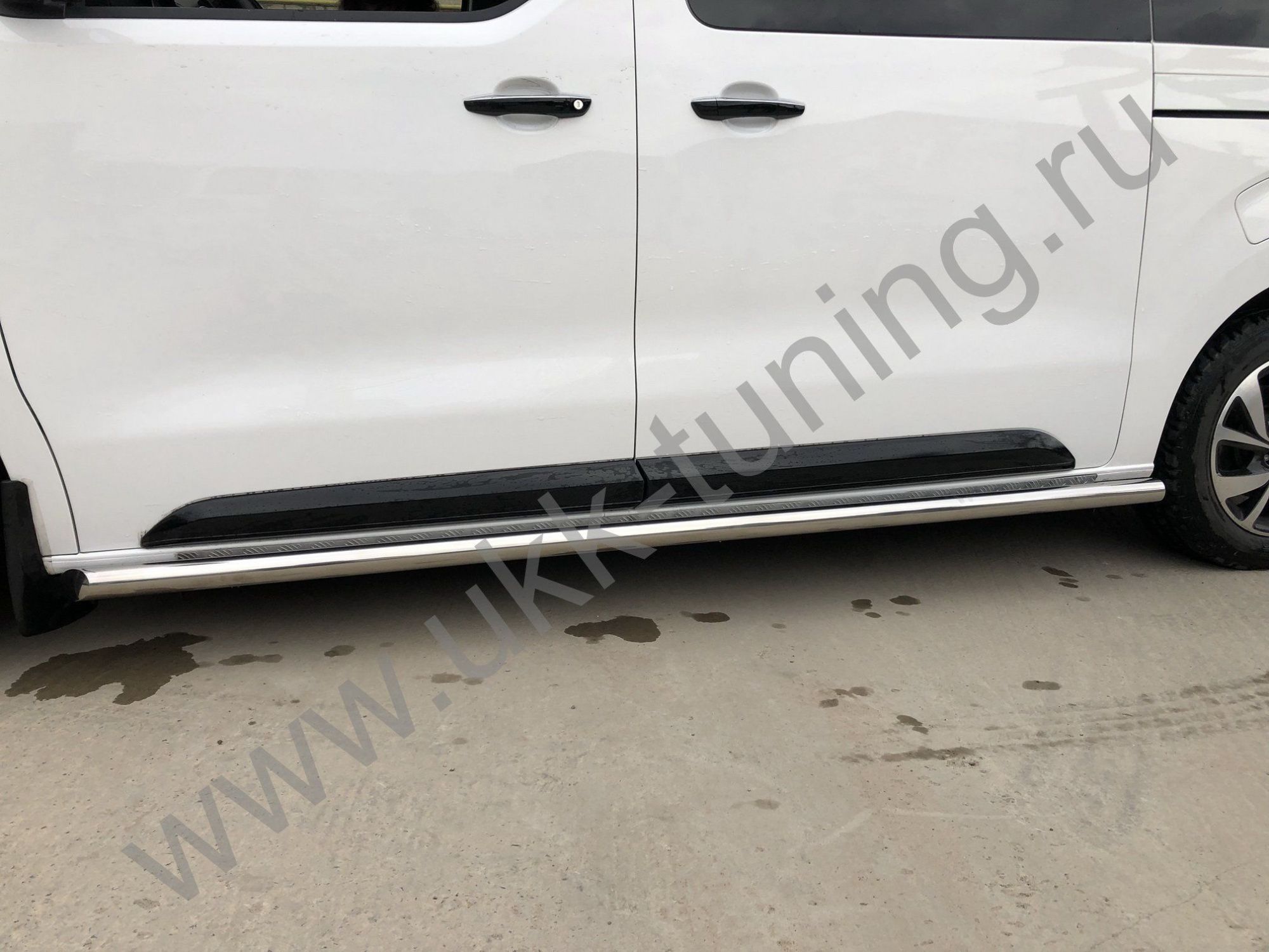 Защита переднего бампера Citroen SpaceTourer c 2018 двойная