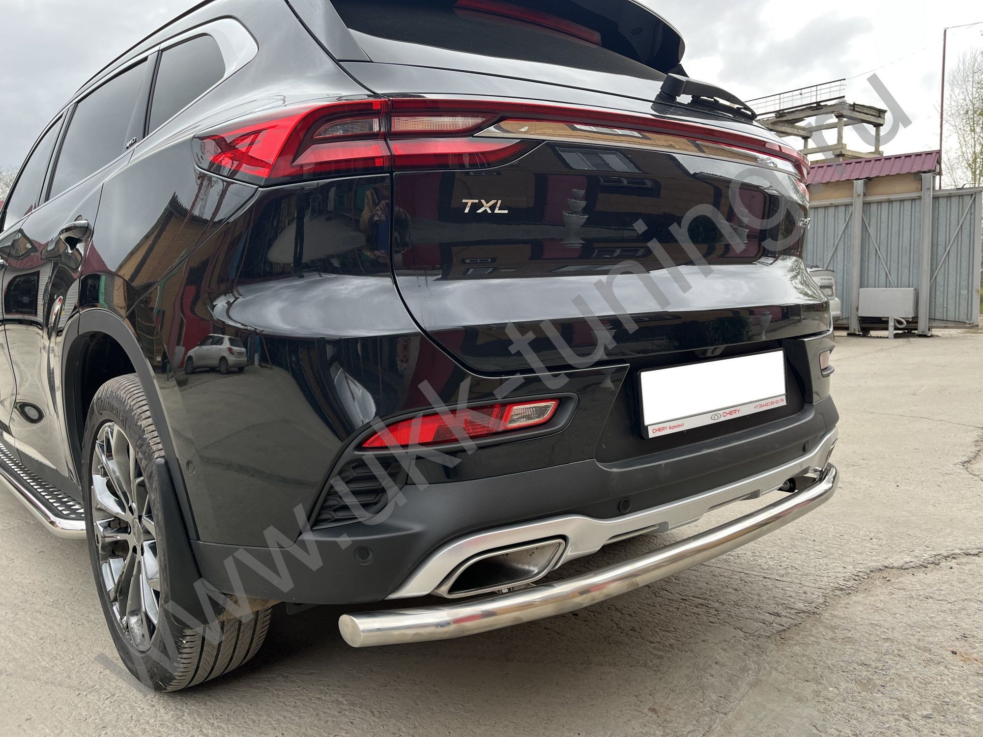 Защита заднего бампера CheryExeed TXL с 2020