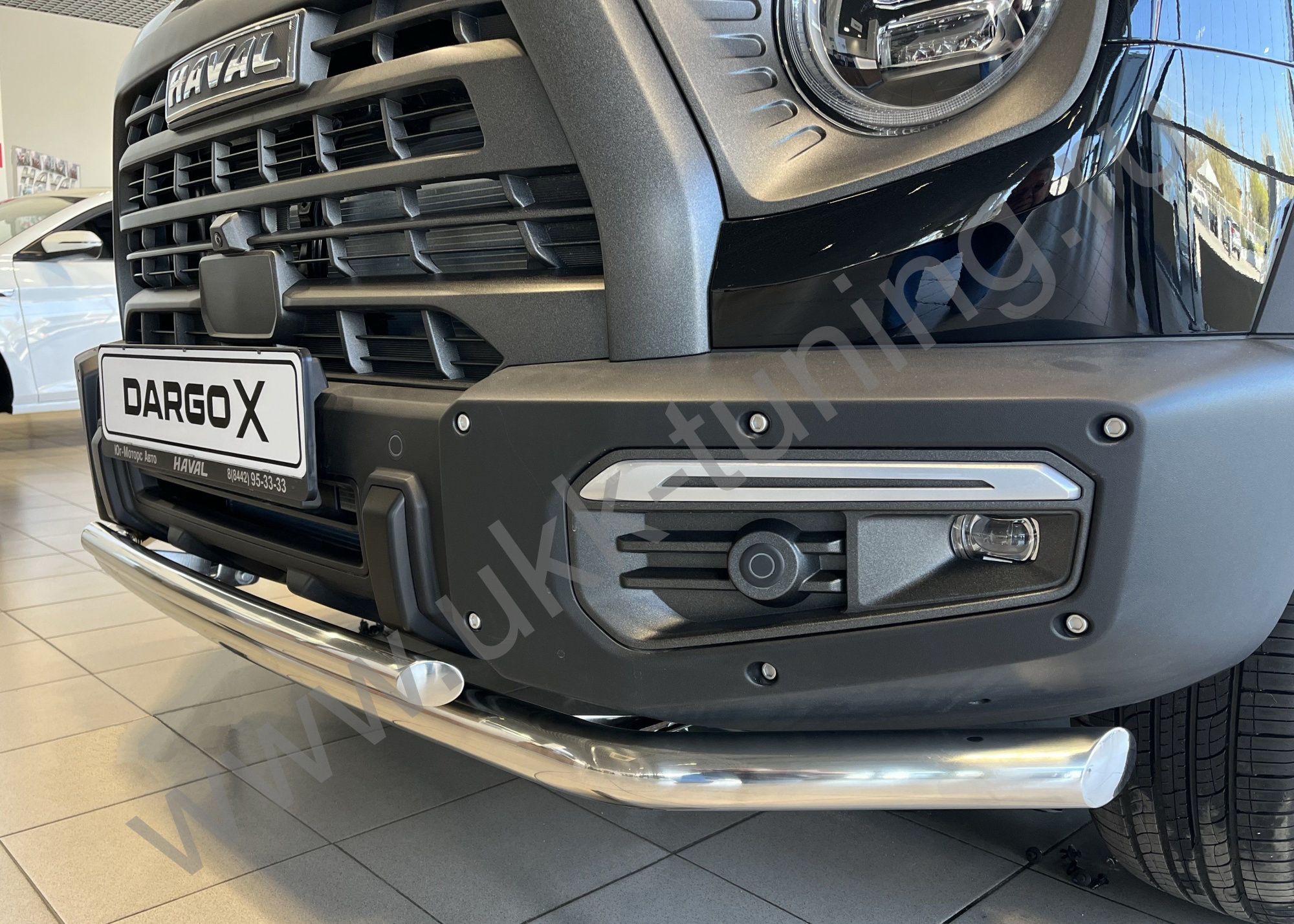 Защита переднего бампера двойная Haval Dargo X с 2023 Защита переднего бампера двойная Haval Dargo X с 2023