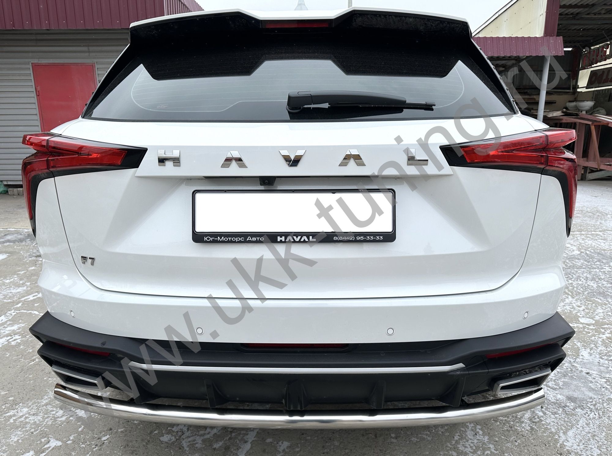 Защита заднего бампера Haval F7 c 2024
