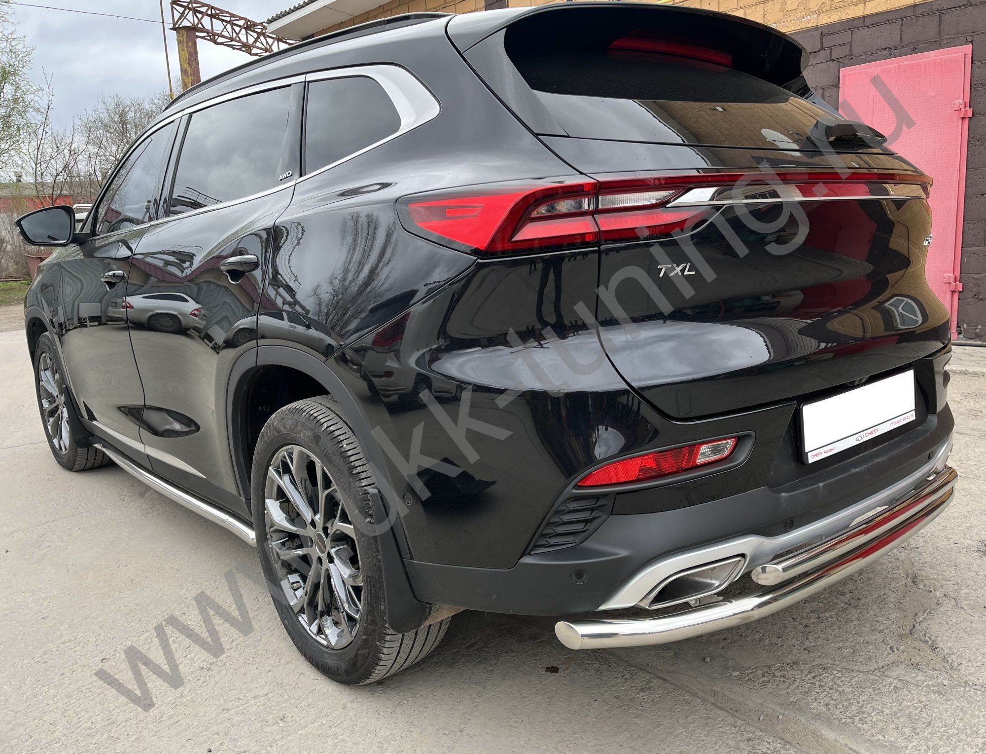 Защита порога труба CheryExeed TXL с 2020