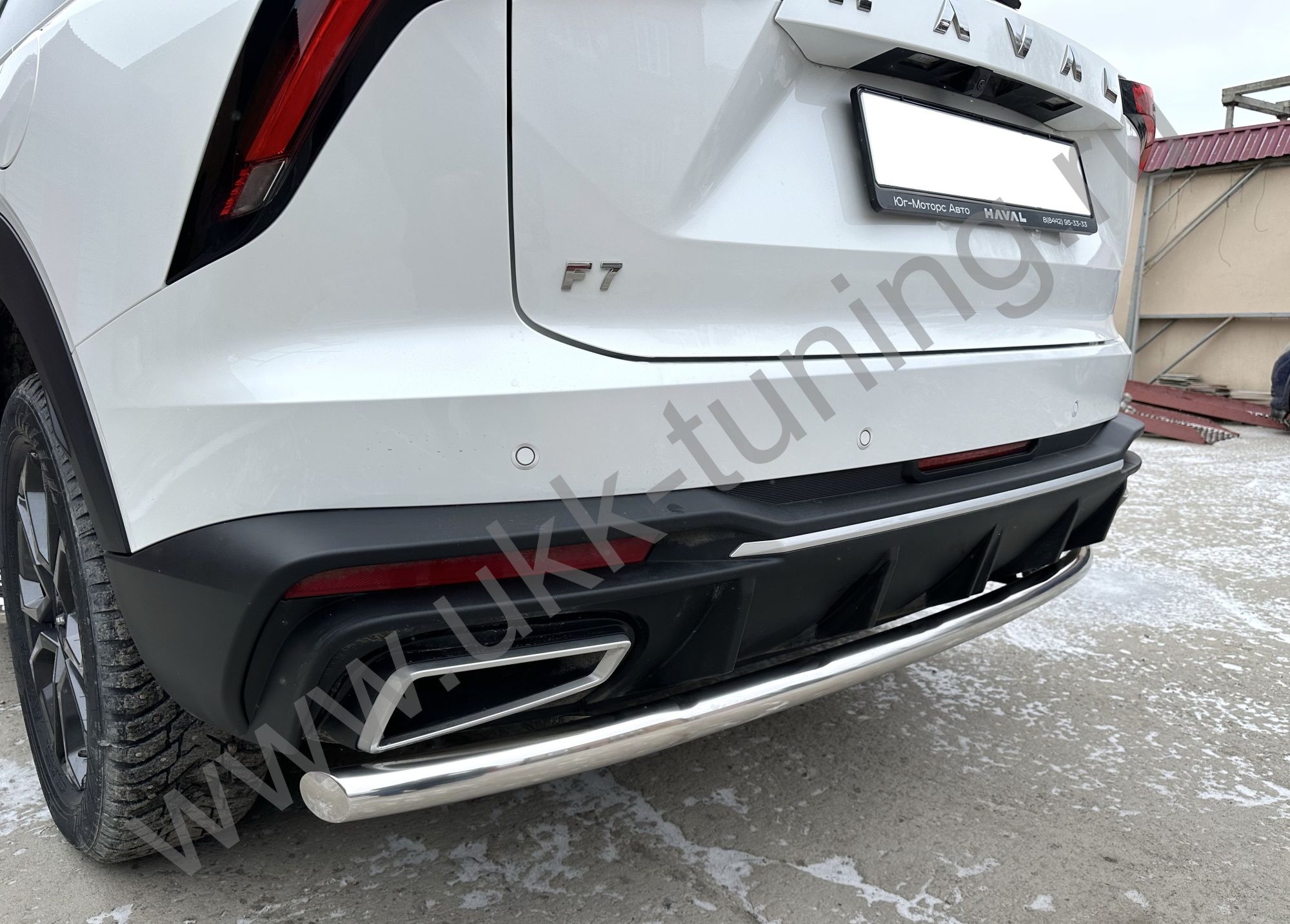 Защита заднего бампера Haval F7 c 2024