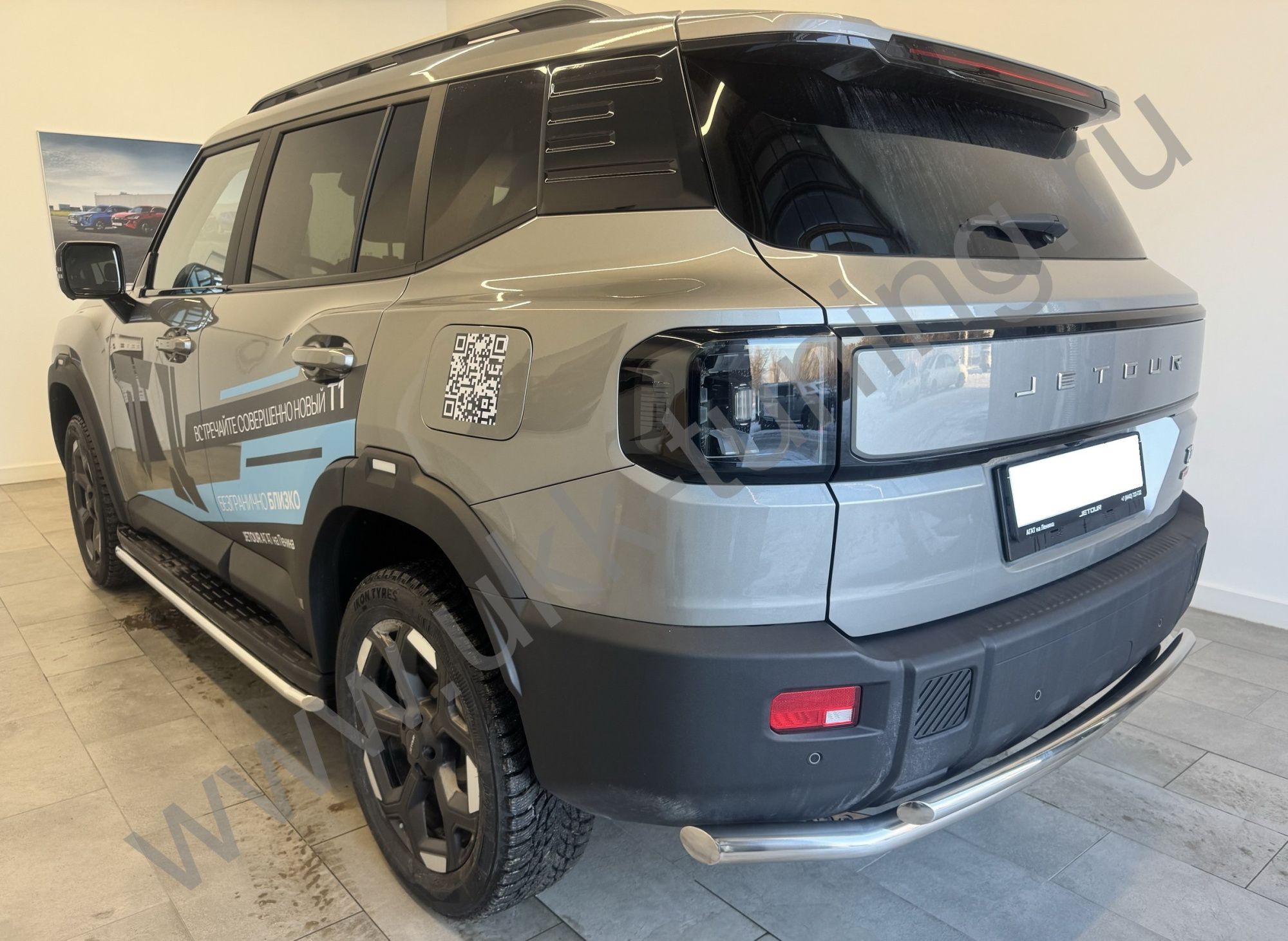 Защита заднего бампера двойная Jetour T1 с 2025