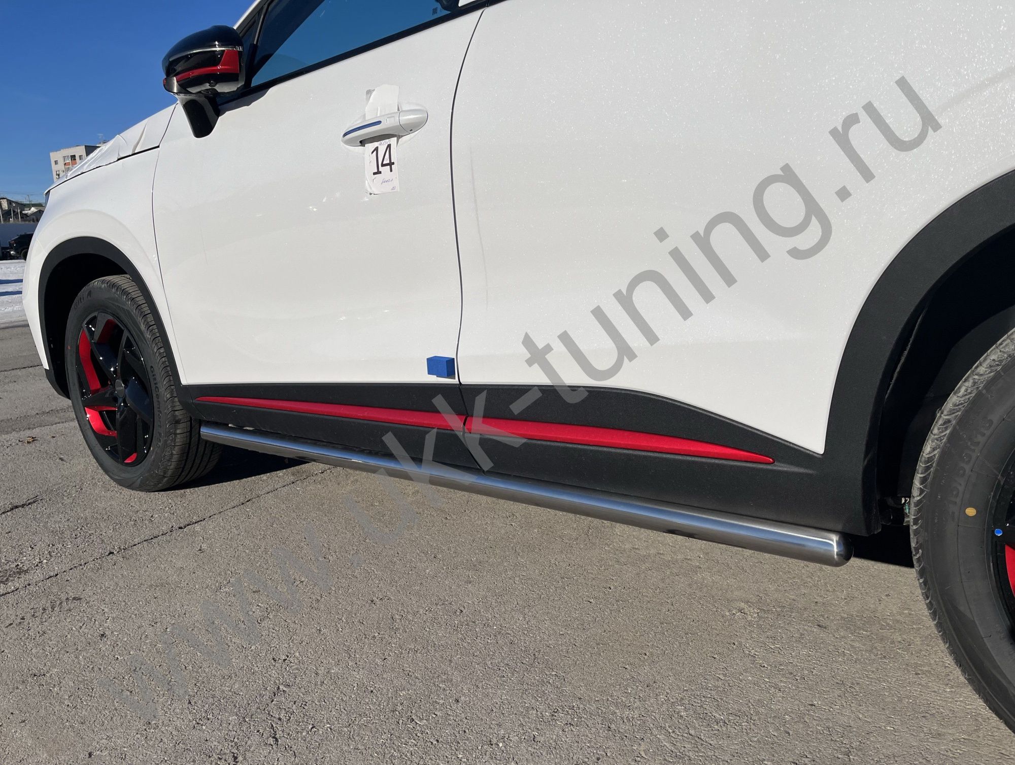 Защита штатного порога труба Chery Omoda C5 с 2022