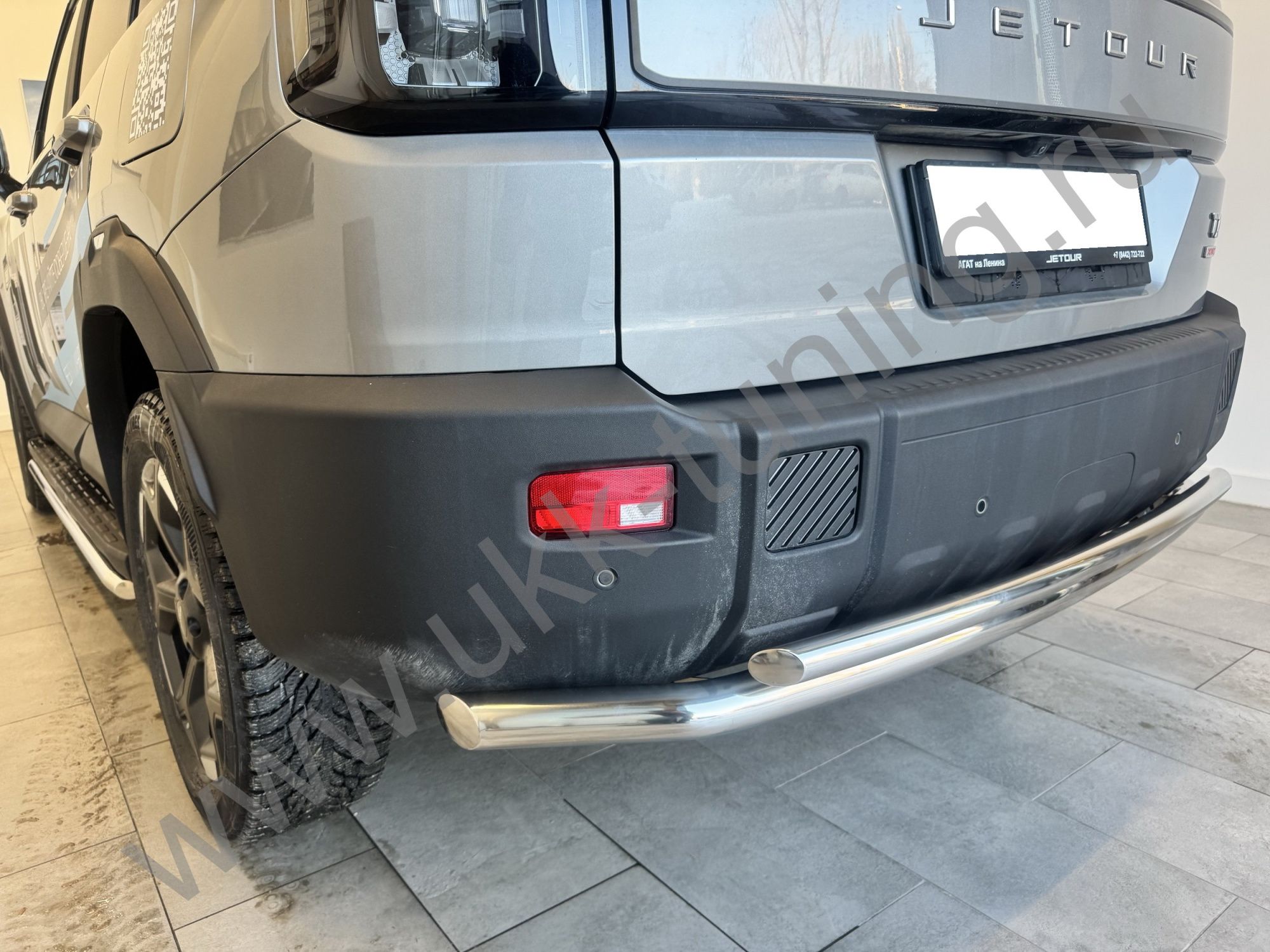 Защита заднего бампера двойная Jetour T1 с 2025