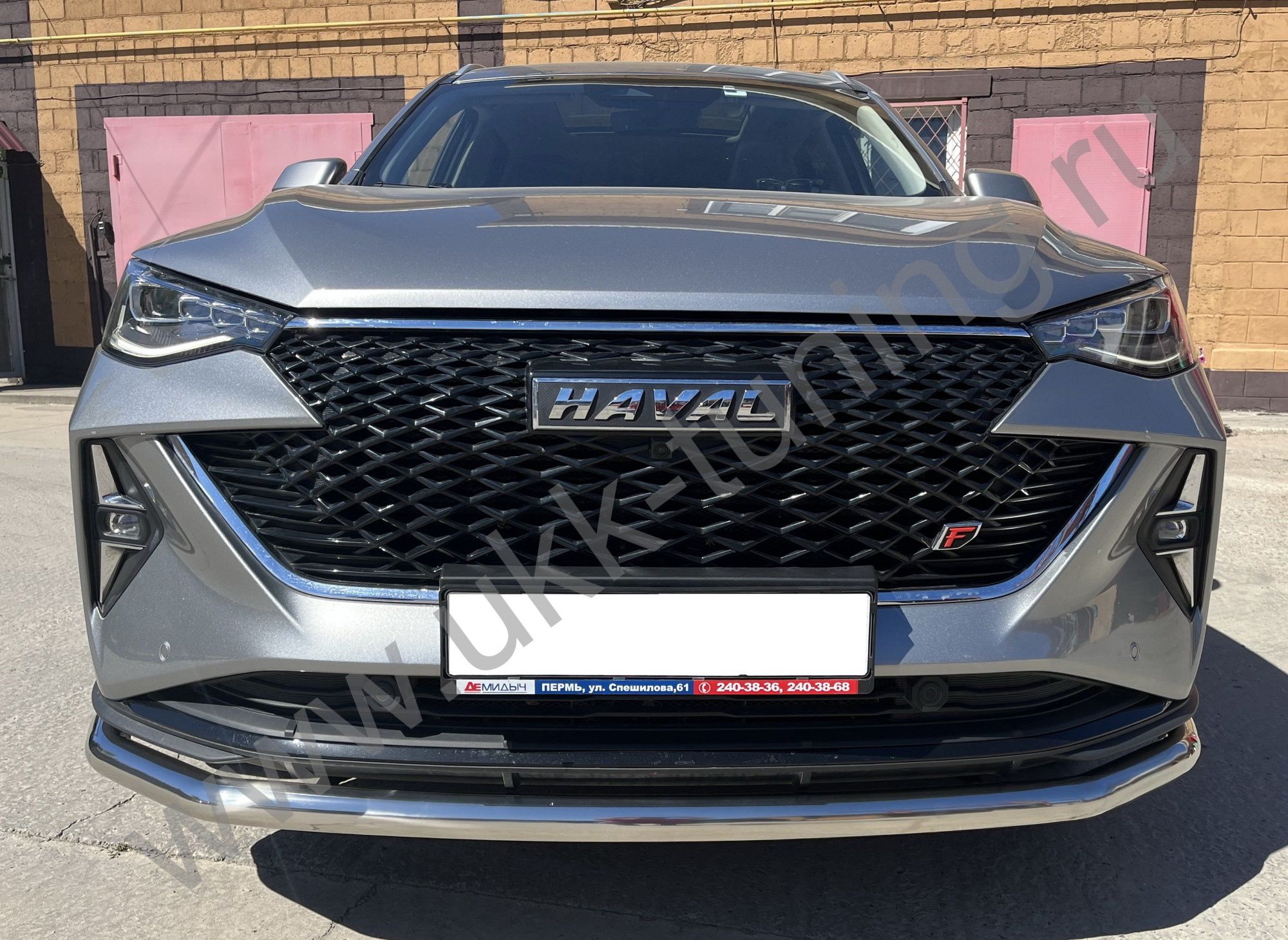 Защита переднего бампера с подгибами Haval F7 2022 Рестрайлинг Защита переднего бампера с подгибами Haval F7 2022 Рестрайлинг