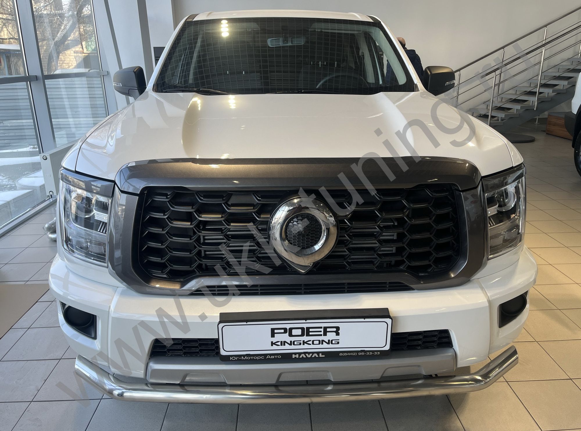 Защита переднего бампера Great Wall Poer King Kong c 2023