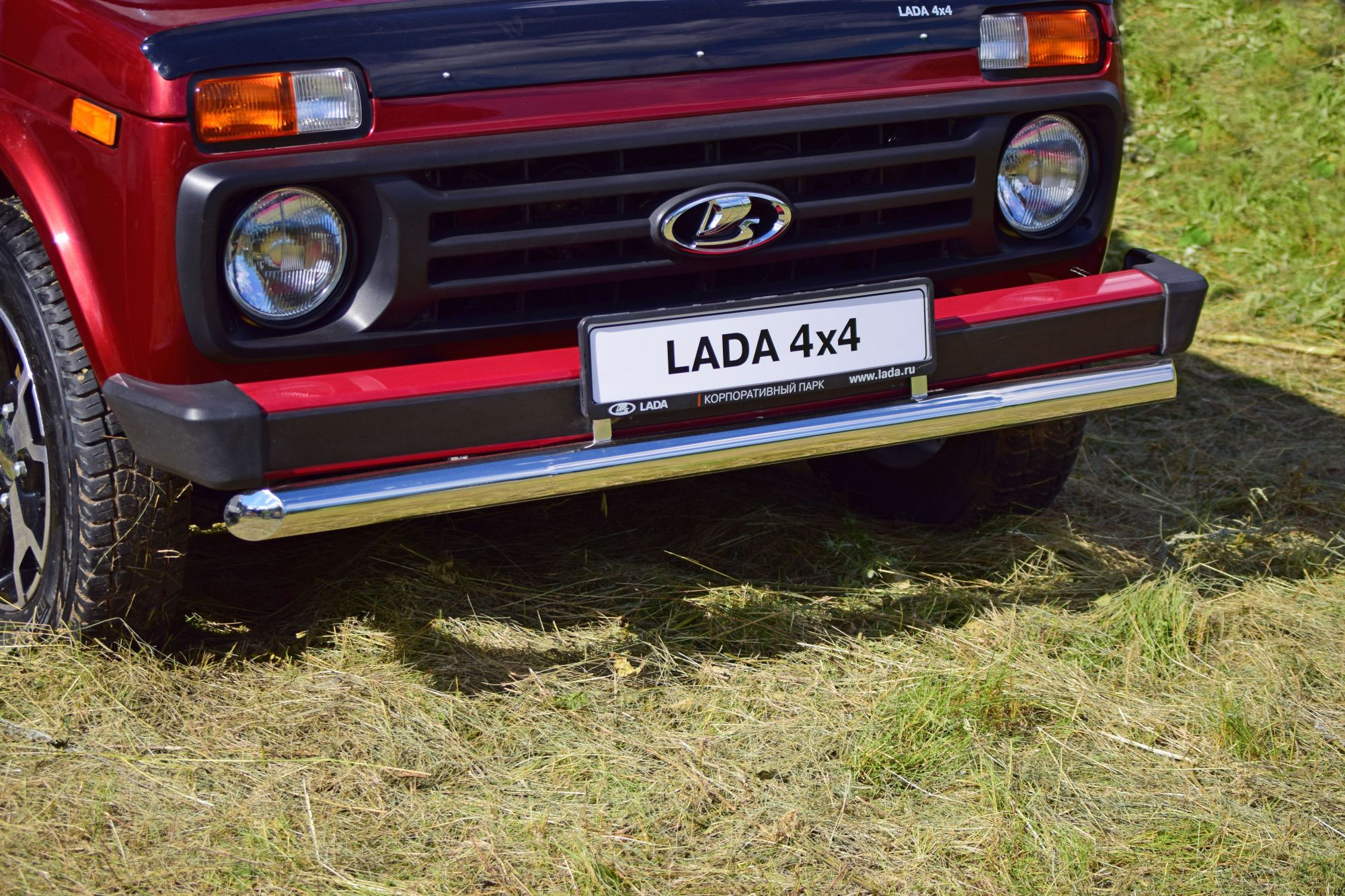 Защита переднего бампера LADA Niva 2121 c 1995 одинарная Защита переднего бампера LADA Niva 2121 c 1995 одинарная