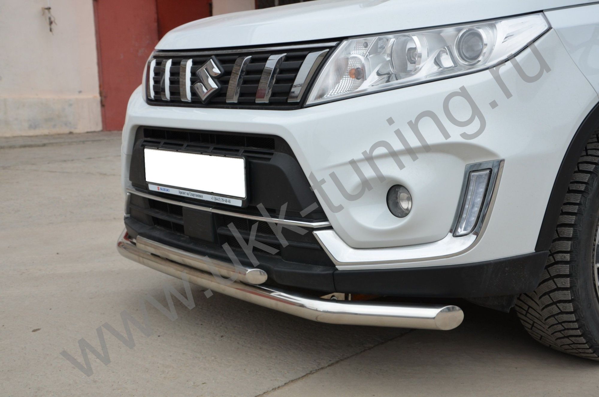 Защита переднего бампера двойная Suzuki Vitara с 2019