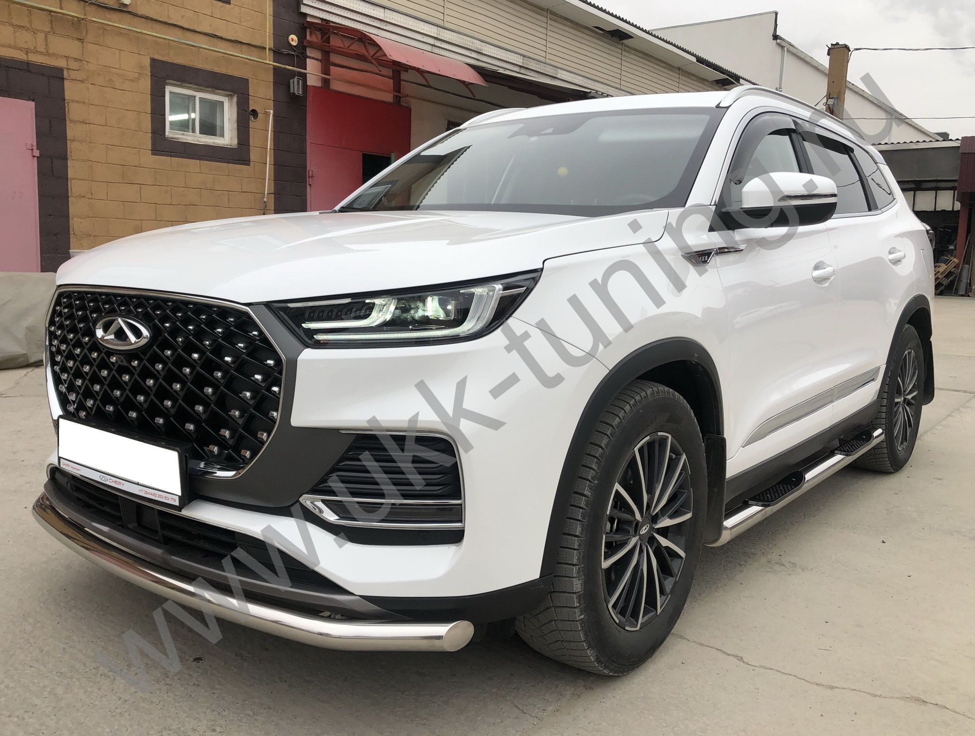 Защита переднего бампера Chery Tiggo 8 Pro Max 2022