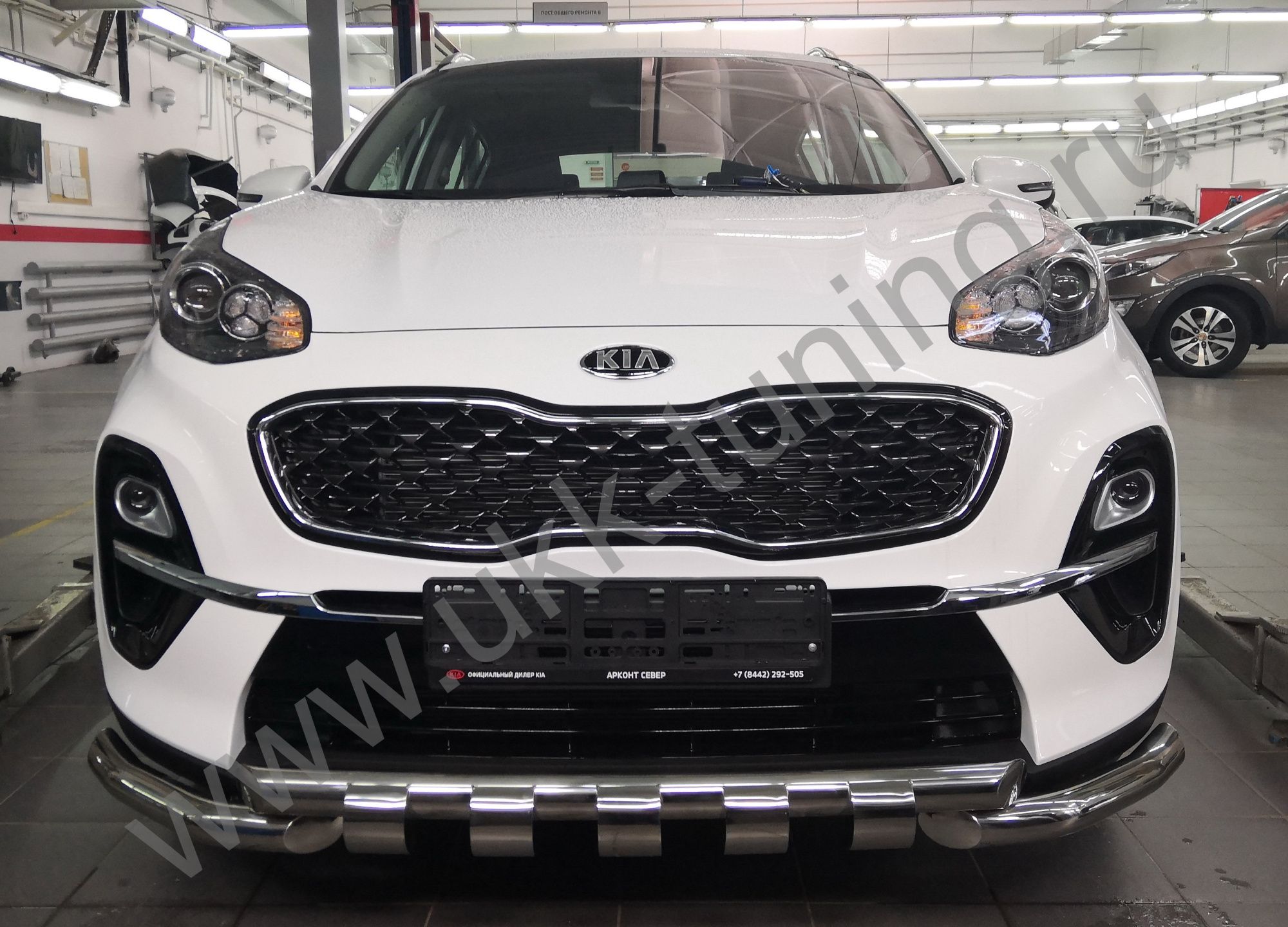 Защита переднего бампера G Kia Sportage с 2018-2020