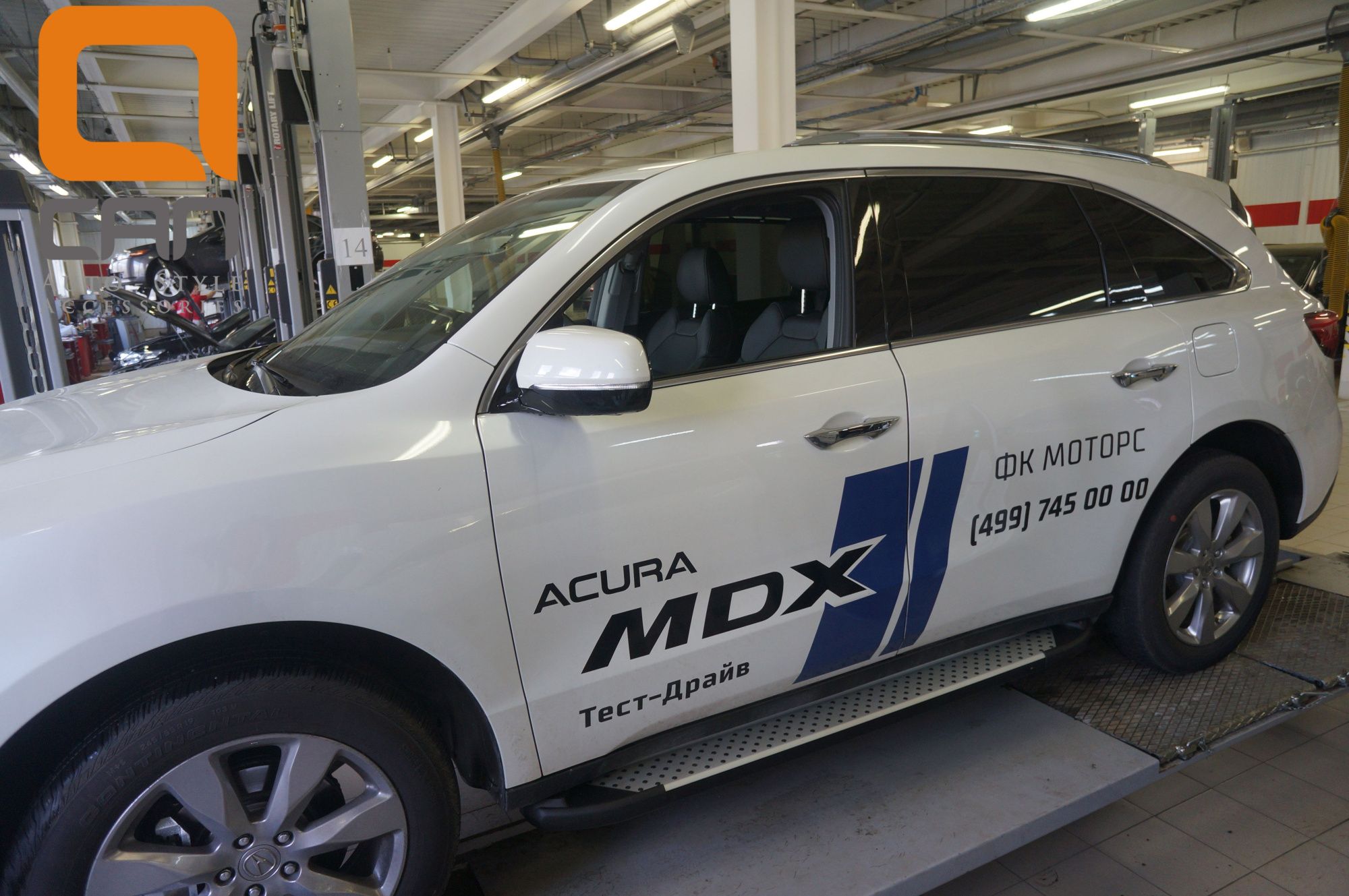 Пороги алюминиевые Acura MDX с 2014 (Sapphire Silver)  Пороги алюминиевые Acura MDX с 2014 (Sapphire Silver)